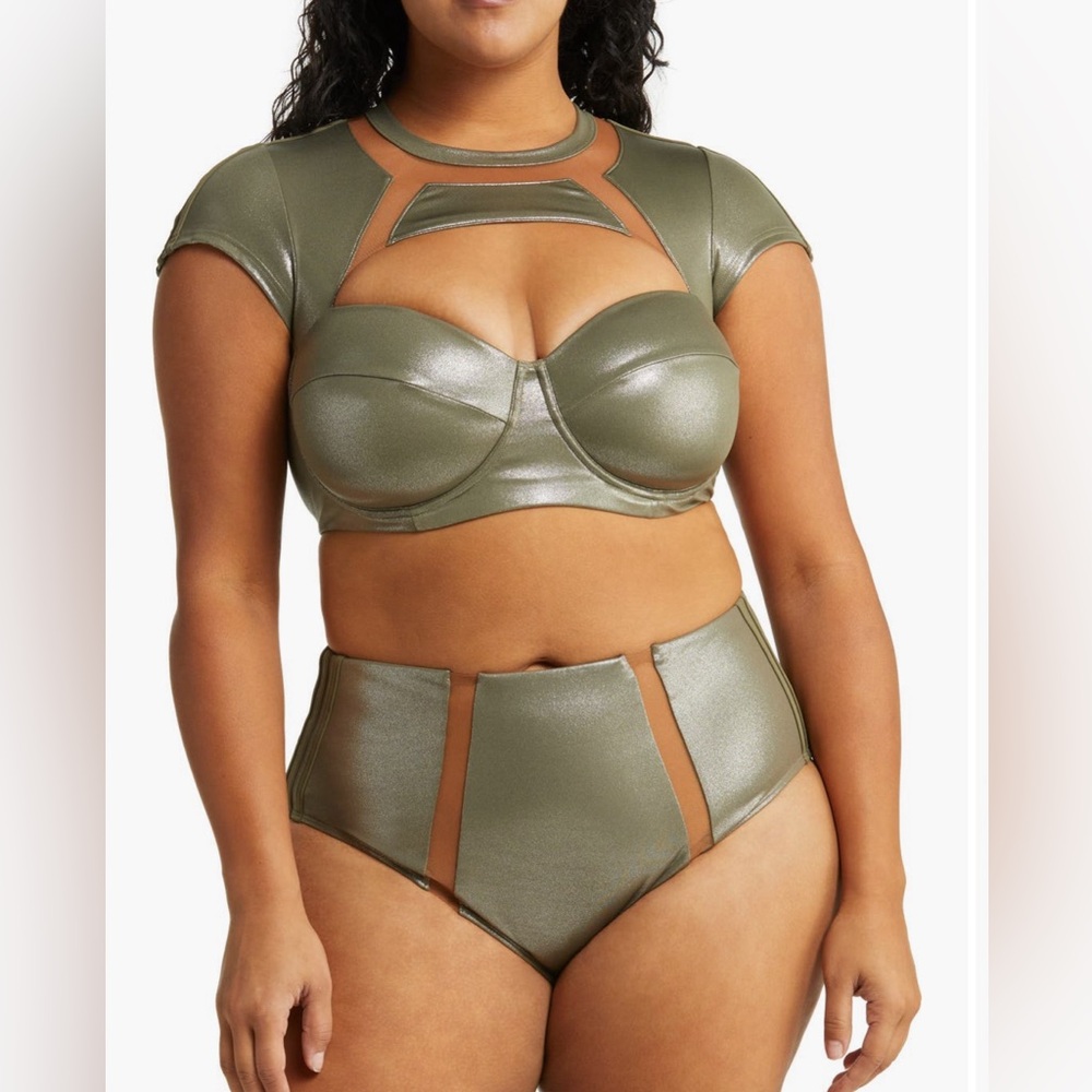 Adidas x IVY PARK two piece swimsuit set 1X